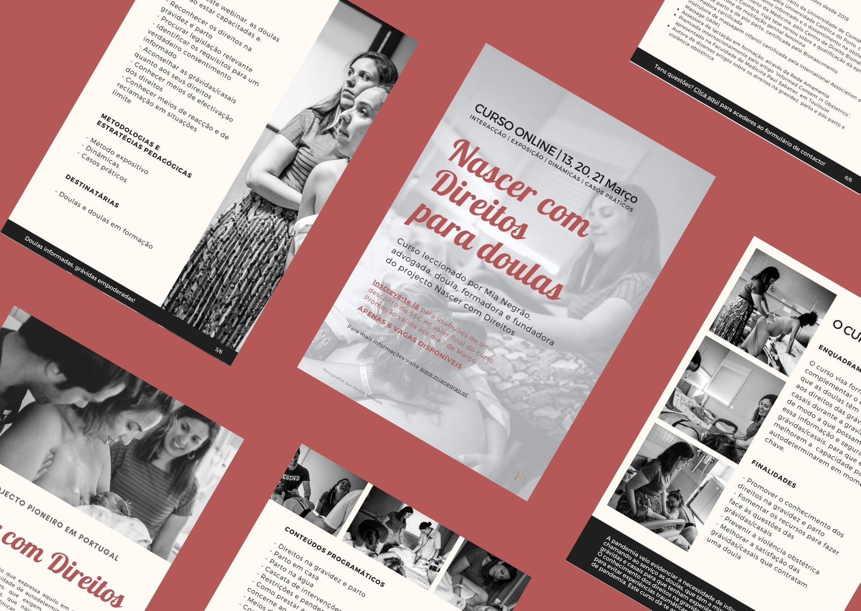 Brochura de apresentação de webinar feito em Canva