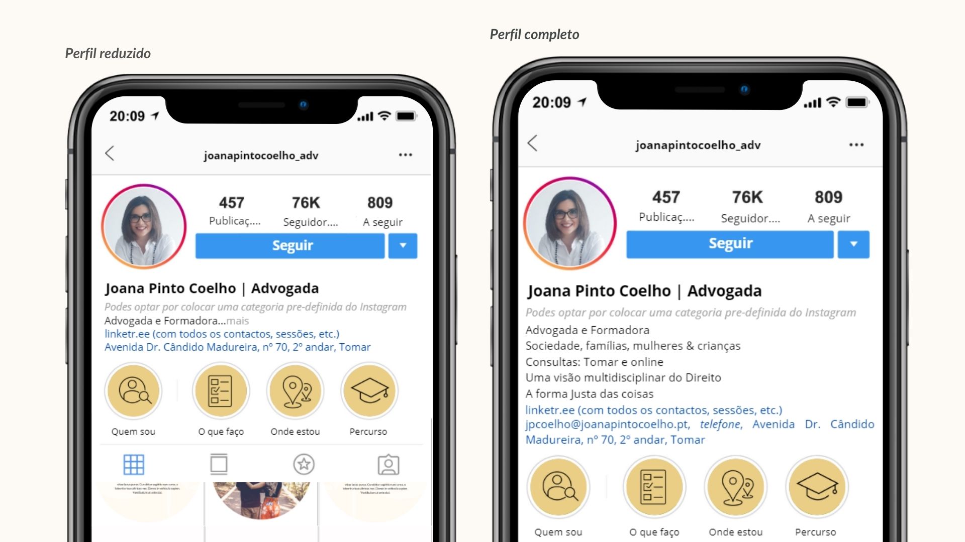 Perfil Instagram Joana Pinto Coelho